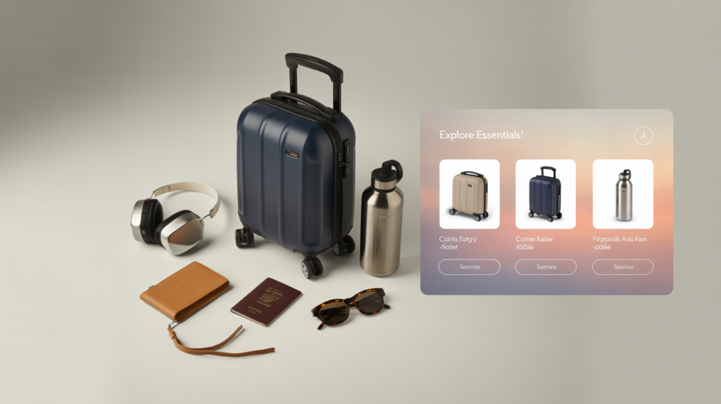 visual search - travel essentials